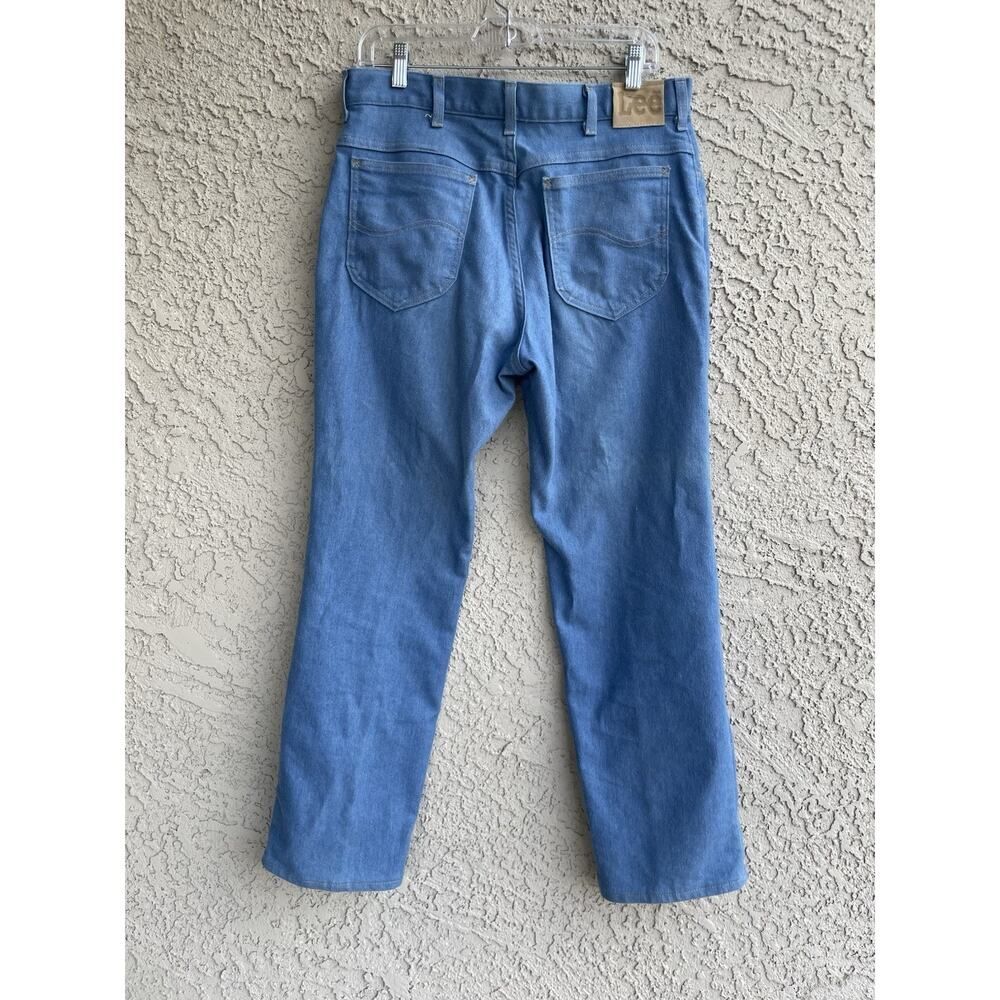 Vintage Lee Jeans Men 34x30 Blue Denim Straight Classic USA Union Made 70s 80s